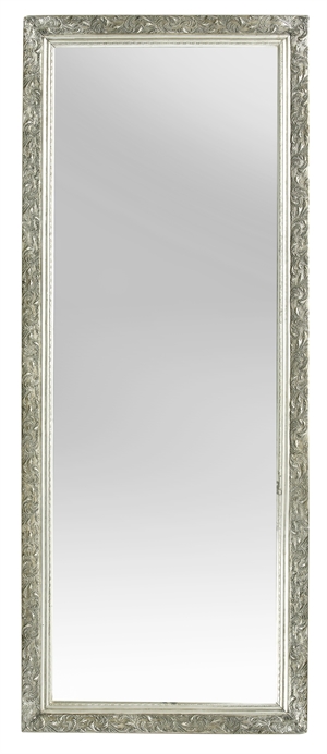 Facetslebet mønstret Sølvspejl 60x150cm - Se Sølvspejle